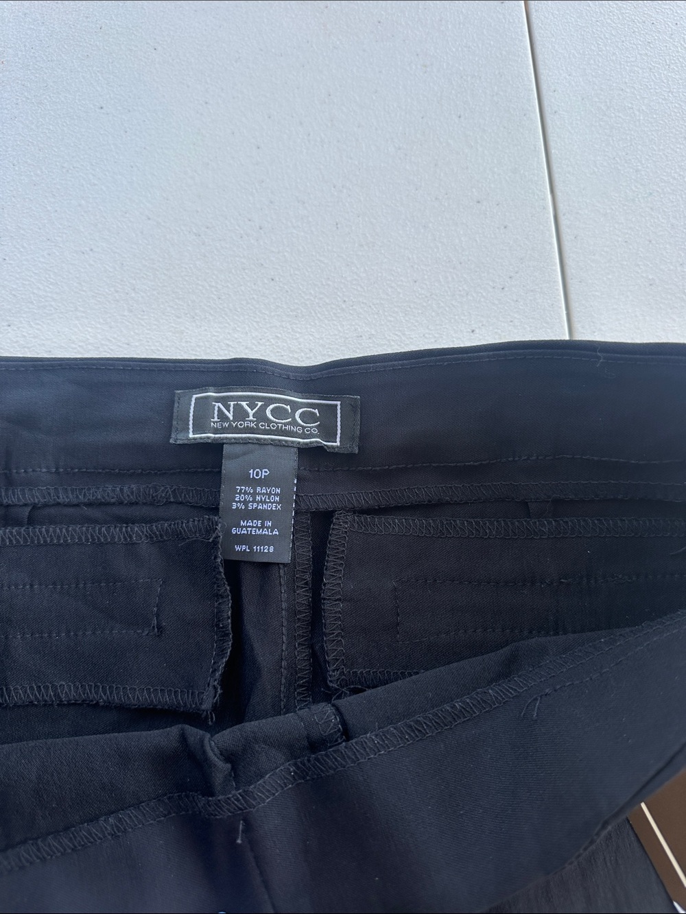 NYC Black Pull-On Ankle Pants - Picture 3 of 5